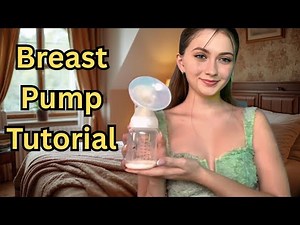How to use manual breast pump | breastfeeding tutorial for beginners step by step 🍼