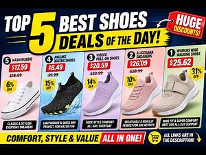 🔥 TOP 5 BEST SHOES DEALS OF THE DAY 👟 | HUGE Amazon Shoe Discounts You Can't Miss! 💥