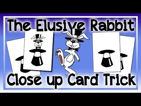 Disappearing Rabbit Card Trick | Magicians Favourite Magic Trick - Rabbit Card Vanish
