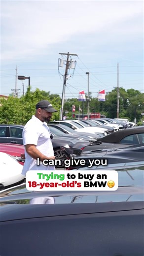 I wanted this 18-year-olds BMW, but had to make sure first #cardealership #carbuying #bmw