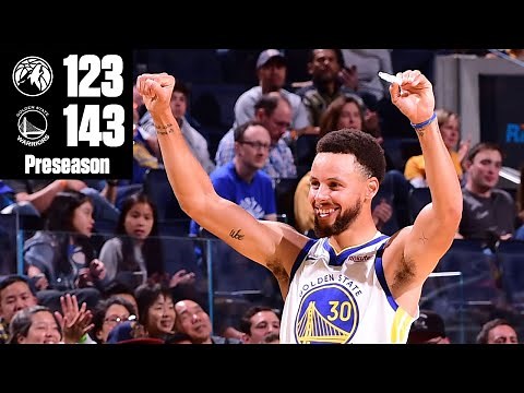 Steph Curry ignites for 40 points in the Warriors' preseason win | 2019 NBA Highlights