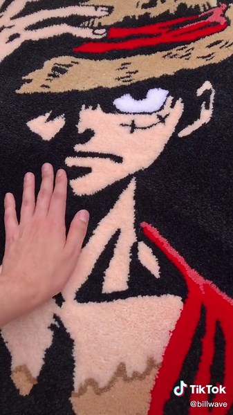 Luffy 🖤 #onepiece #luffy #fyp #tufting #anime #otaku