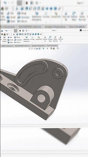 Solidworks part modeling 8 // #solidworksdrawing #solidworks #shortfeed #ytshorts