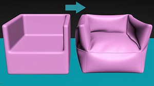 3DSMAX制作沙发Cloth功能