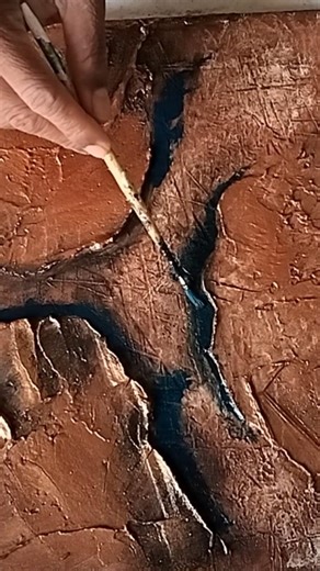 Textured Dimensions | Earthy Abstract Acrylic Art in Natural Hues #shorts