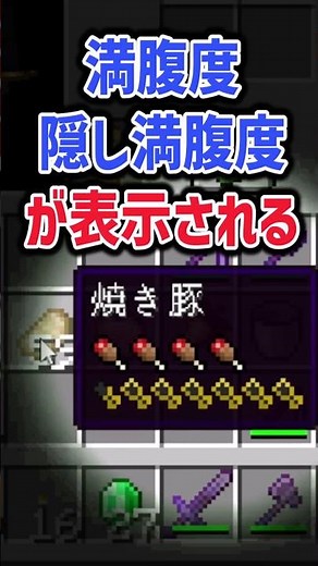 【MOD紹介】マイクラクライアントMOD紹介 AppleSkin #java版 #マイクラ #サブ鯖 #マインクラフト #サーバー #ゆっくり実況 #ゲーム #統合版 #mod #生活鯖