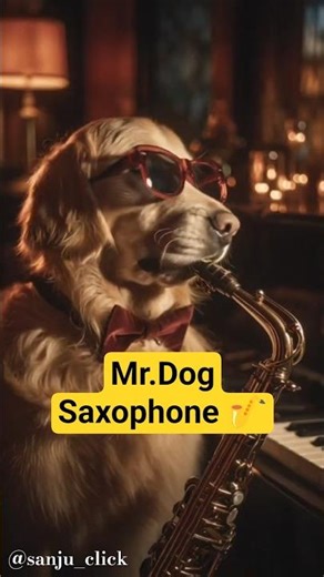 Dog saxophone instrumenting 🎷#trending #shorts