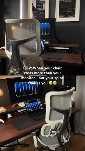 After 1 Year, My $600 Ergonomic Desk Chair Looks Like THIS 🤯🤯🤯 #desksetup #setup #shorts