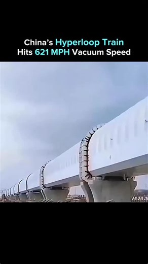 AI | Business | Technology | China is building a high-speed Hyperloop train capable of 621 mph inside a vacuum pipeline. Using magnetic levitation, the train floats... | Instagram