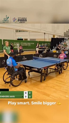🏓💪 Smart placement from Saito Genki (JPN) against Uzoma Raphael Chidozie (AUS) at the ITTF World Para Future Gold Coast 2026 – Men’s Singles Class 4–5. . #ITTF #ITTFWorldPara #ParaTableTennis #100YearsOfTableTennis #TableTennis | International Table Tennis Federation