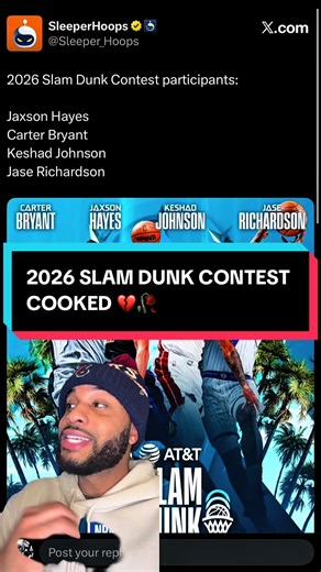 2026 Slam Dunk Contest Lineup Sparks Fan Outrage