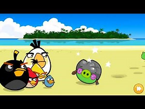 Angry Birds Classic Surf and Turf But with OP Shockwave Bomb All levels