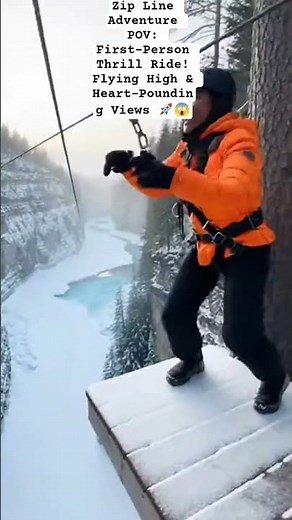 Zip Line Adventure POV: FirstThrill Ride#ZiplinePOV #AdventurePOV #ZiplineAdventure #ThrillSeekers