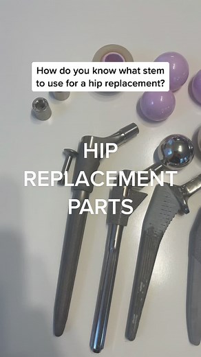 Learn about hip replacement parts