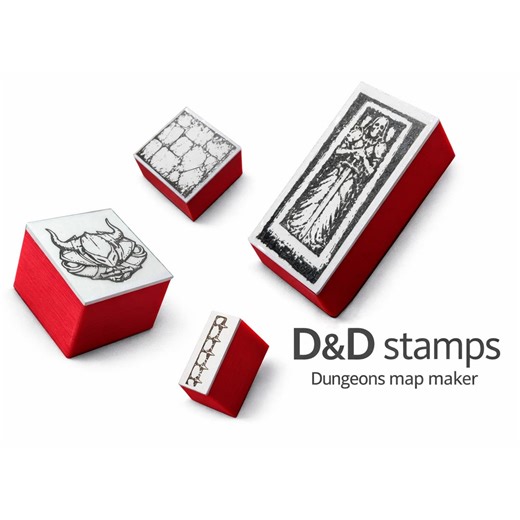 RPG Map Stamps Set – 30 Dungeon Symbols With Ink | D&D Compatible | Tabletop RPG Dungeon Tool | Dragon Mini 5e #2 Create RPG Maps in Minutes - Etsy