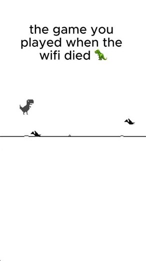 Dino Game — The One You Played When the Wifi Died 🦖 #shorts