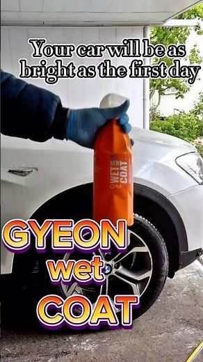 With Gyeon wet coat, your car will be as bright as the first day.