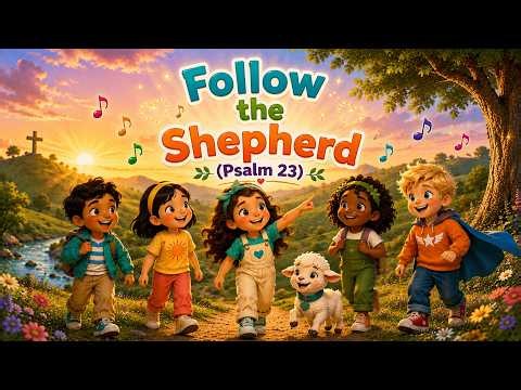 Follow the Shepherd (Psalm 23) | Animated Psalm 23 Song for Kids