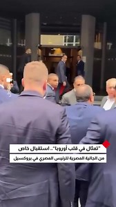 62K views · 1.8K reactions | "تمثال في قلب أوروبا".. استقبال خاص من الجالية المصرية للرئيس عبد الفتاح السيسي في بروكسل | ONtvLIVE | Facebook