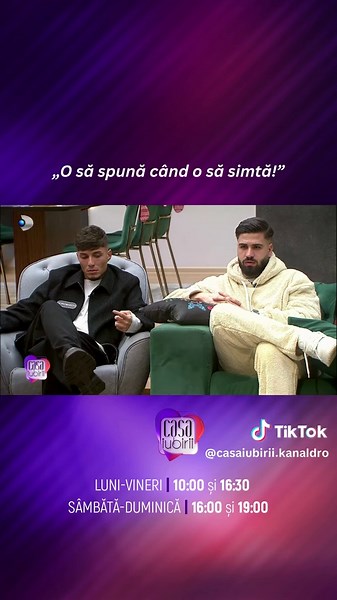 Lucia e pe cale să izbucnească în lacrimi! Băieții vor să afle ce se petrece cu ea, dar răspunsul primit nu îi mulțumește! 😔 #casaiubirii #kanaldromania #showbiz