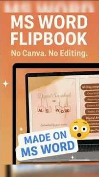 Flip into Fun! 🎉 Creating Flipbooks on MS Word 👨‍💻