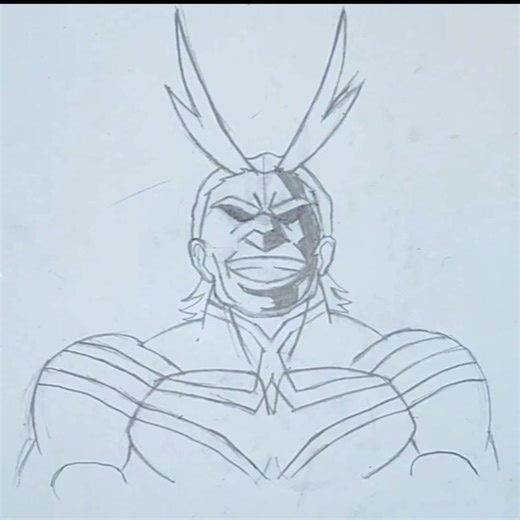 How To Draw ALL MIGHT | My Hero Academia - Easy Tutorial I All Might Drawing