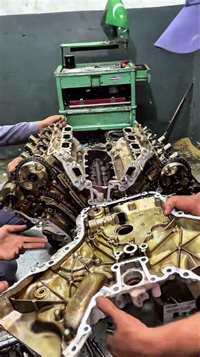 V6 Engine Timing Case Remove #automobile #mechanic #usa #viral #trending