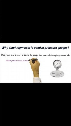 Why Diaphragm Seal is used in Pressure Gauges? #instrumentation