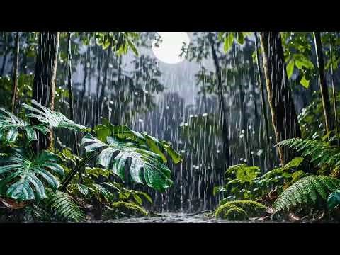 🔴 Live 🌧️ Gentle Rain Forest Sounds For Deep Night Sleep Relaxation, Calming A Tired Restless Mind