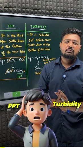 Difference Between Precipitate & Turbidity | Chemistry Shorts in 60 sec 🌊