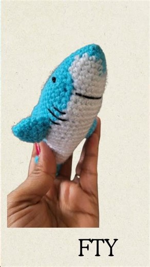 crochet baby shark amigurumi #crochetforbeginners #babyshark
