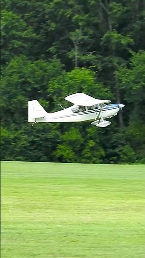 Citabria takeoff from a grass runway at the flying circus! #airplane #airport #taildragger #aviation