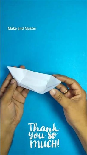 Magic Paper Boat 🚤 Easy Origami Craft! #shorts #origami
