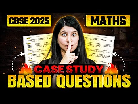 Case Study Based Questions | Maths | CBSE 2025 | Namrata Ma'am #cbse2025