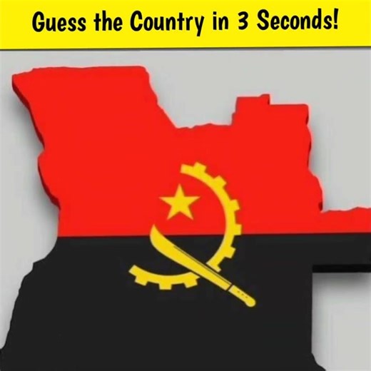 Guess the Country in 3 Seconds! | Angola Flag Challenge 🌍 | Angola Facts 🇦🇴
