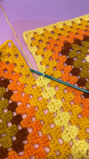 Red Heart on Instagram: "Join As You Go method allows you to crochet your granny square while simultaneously joining it to another square. Perfect if you’re not a fan of sewing your squares together or having to weave in extra ends. INSTRUCTIONS Simply work your stitch, remove hook from the loop, insert into corresponding stitch on the other square (front to back) place loop back on hook and pull loop through the stitch to join. Repeat until all the corresponding stitches are joined. #CrochetPat