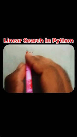 K Jeevan Raj on Instagram: "Watch till end 🔥 #LinearSearch #LinearSearchInPython #PythonReels #CodingReels #LearnPython #PythonTutorial #PythonForBeginners #CodeWithMe #ProgrammingReels #DSAinPython #DataStructures #CodingTips #CodeDaily #TechReels #InstaCoding #EducationReels #StudyReels #PythonLearning #CodeMotivation #ProgrammersLife #EngineeringReels #CodingEducation #TechCreator #DeveloperReels #PythonProjects #CodeWithPython #CodingJourney #PythonCommunity #TechExplained #ReelItWithCode"