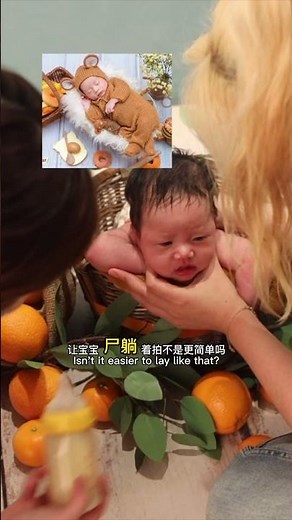 When my client requested an orange theme for her bub #newbornphotography #sydney #baby
