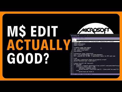 Microsoft Edit - The NEW Text Editor for Windows & Linux