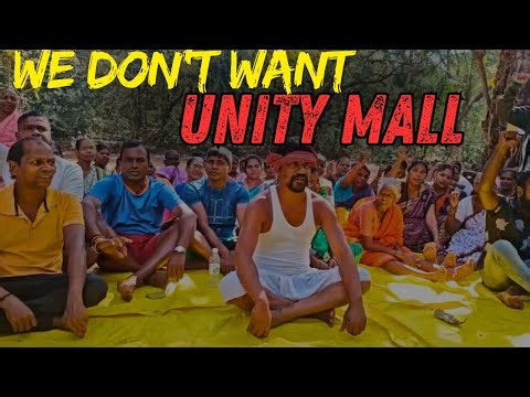 Massive public protest at Chimbel Panchayat opposing the Unity Mall Project