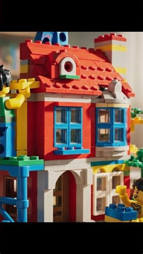 LEGO Stop Motion: Building Our Dream House! 🏠 | Satisfying Animation #shorts