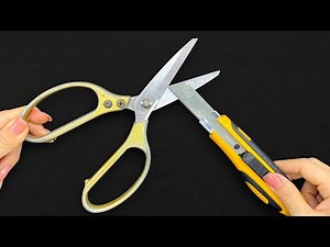 How To Sharpen Scissors Like A RAZOR! How to Remove Rust from Scissors!