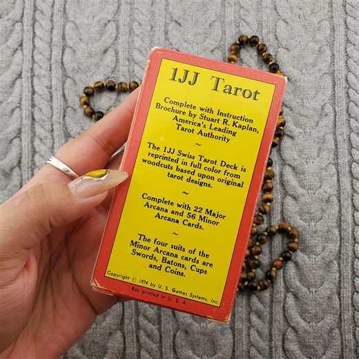 1JJ Swiss by Stuart R. Kaplan, 78 Card Tarot Deck With Box, No Guidebook - USED - Etsy