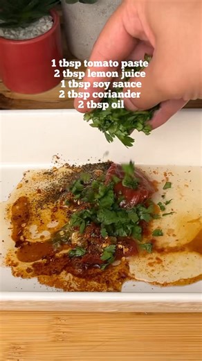 Masala Fish In Airfryer Ingredients: 300 gms boneless fish(basa fillets) 3 garlic cloves 2 green chilies 1 tsp chili flakes 1 tsp paprika 1 tsp salt 1/2 tsp black pepper 2 tbsp lemon juice 1 tbsp tomato paste 1 tbsp soy sauce 2 tbsp coriander 2 tbsp oil Airfy or bake at 200C for 15 min total(Flip after 10 mins) You can cook it on stove with 1-2 tbsp oil, 6 min each side at medium heat. #fish #fishrecipe #airfryerrecipes #seafood #fblifestyle #food | GJ's Sweets & Savoury.