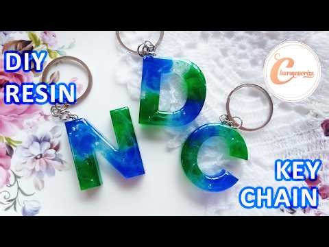 DIY Epoxy Resin Letter Craft | Making Alphabet Letter Keychains | Simple Resin Crafts For BEGINNERS