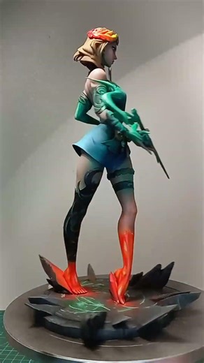 Melinoe airbrush paining stages