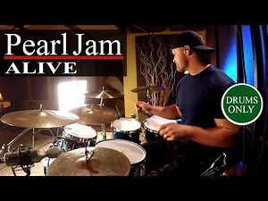 Pearl Jam - Alive - Isolated Drums Only (🎧High Quality Audio)