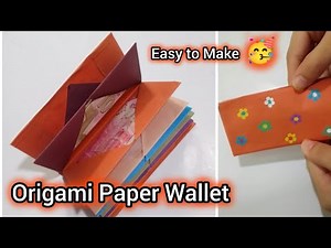How to Make a Paper Wallet With 7 Pockets | Origami Paper Wallet | Paper Wallet Slim | Paper Craft