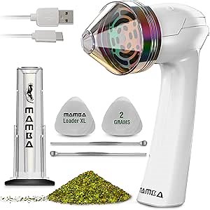 Mamba Grinders Electric Spice Grinder for the Kitchen. Easy to Use USB Rechargeable Grinder, 2g White