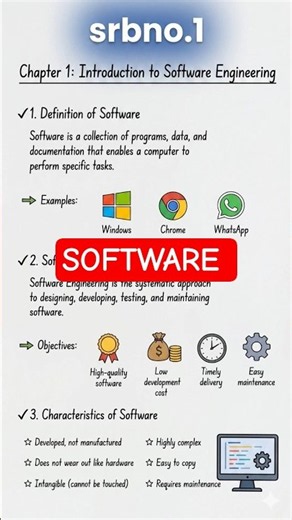 What is Software? 💻 | Software Explained in 10 Seconds 🔥 #shorts #computereducation #computerscience